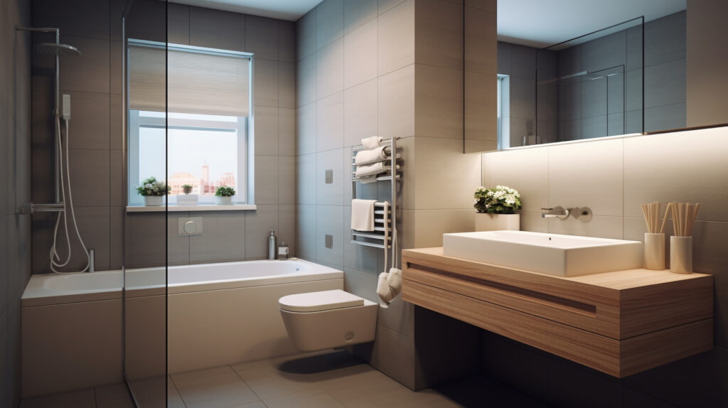 petite salle de bain à Bruxelles